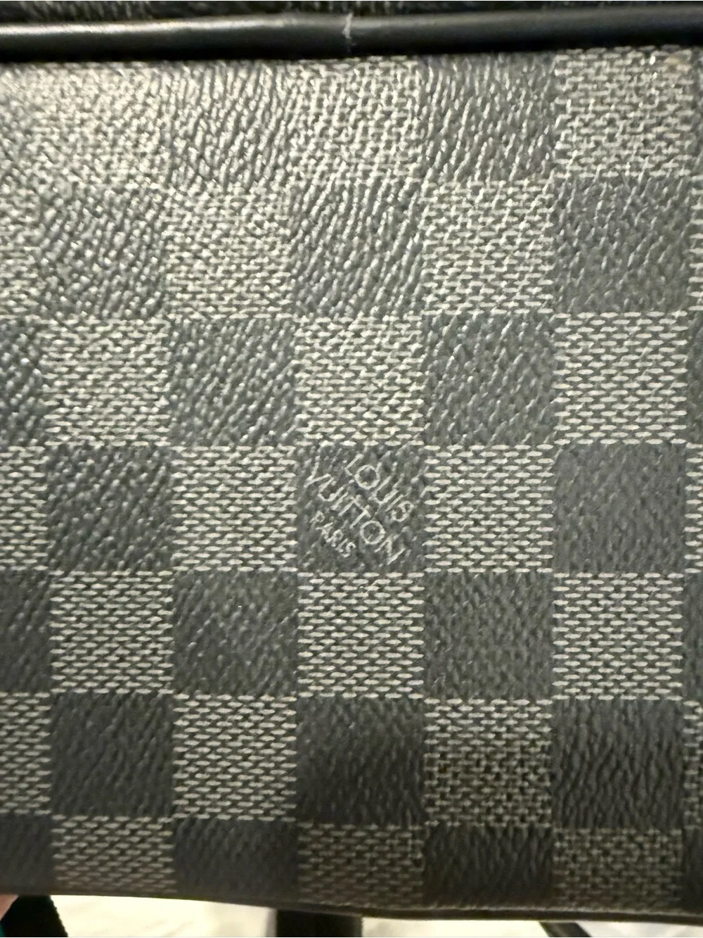 Louis Vuitton Black Damier Graphite Canvas Backpack with Silver Hardware